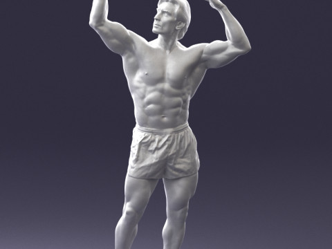 000083 Athletic Man 0917 3D 模型