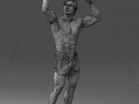 000083 Athletic Man 0917 3D 模型