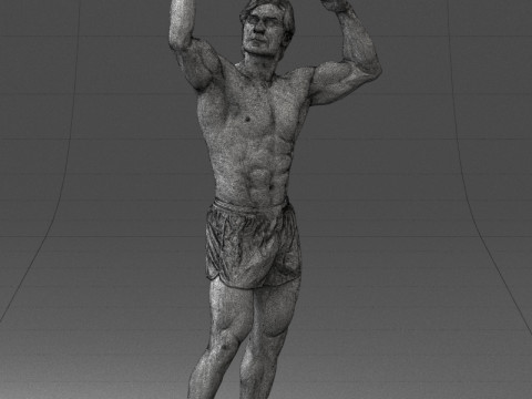 000083 Athletic Man 0917 3D 模型
