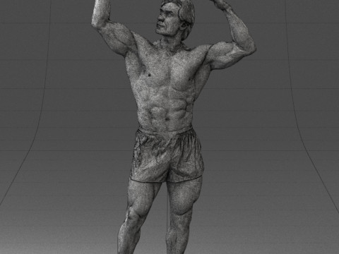 000083 Athletic Man 0917 3D 模型