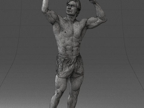 000083 Athletic Man 0917 3D 模型