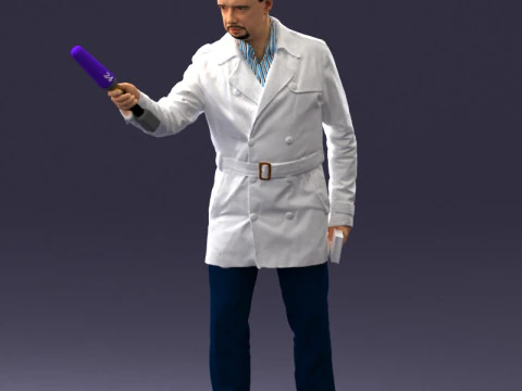 000084 Journalist 0920 3D Model