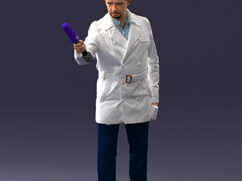 000084 Journalist 0920 3D Model