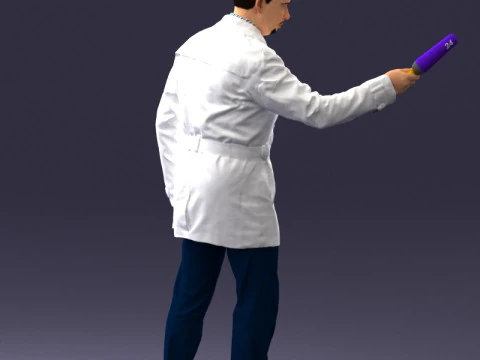 000084 Journalist 0920 3D Model