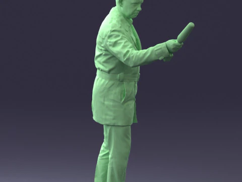 000084 Journalist 0920 3D Model