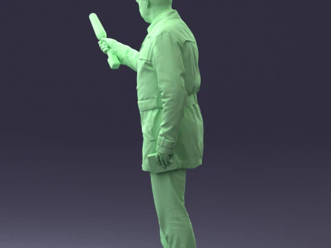 000084 Journalist 0920 3D Model