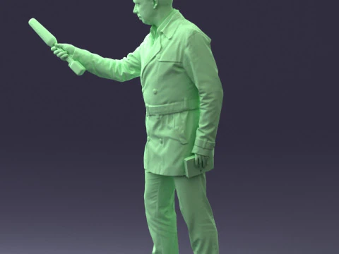 000084 Journalist 0920 3D Model