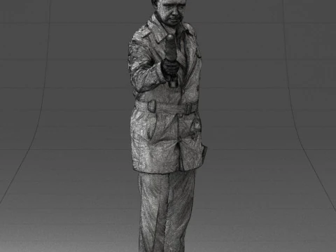 000084 Journalist 0920 3D Model