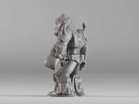 001641 Mecha Gorilla Warrior Stylized 3D Character for Printing V1 3dp 3Dプリントモデル