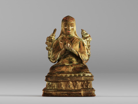 001643 Ancient Tibetan Buddha Statue 3D Scan Modèles 3D en vedette