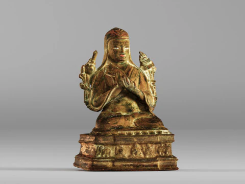 001643 Ancient Tibetan Buddha Statue 3D Scan 3D Print Model