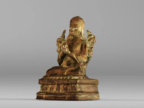 001643 Ancient Tibetan Buddha Statue 3D Scan 3D Print Model