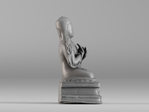 001643 Ancient Tibetan Buddha Statue 3D Scan 3D Принт Модель
