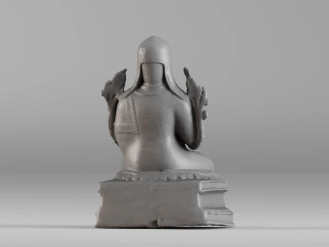 001643 Ancient Tibetan Buddha Statue 3D Scan 3D Print Model