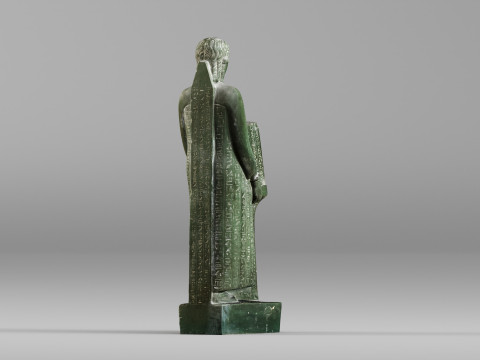 001647 Ancient Egyptian Priest High-Detail 3D Scanned Statue 3D Print Model