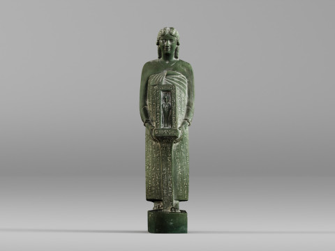 001647 Ancient Egyptian Priest High-Detail 3D Scanned Statue 3D Print Model