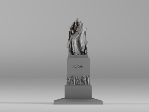 S00013 Nikolai Gogol Monument 3D Printable Model 3D Принт Модель