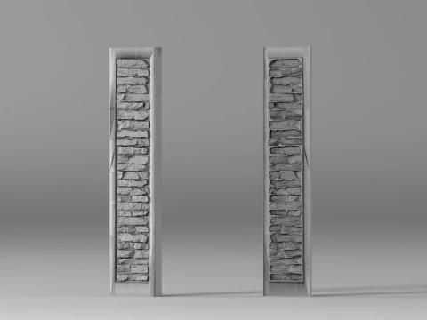 001653 Форма для отливки каменных панелей 3D Принт Модель