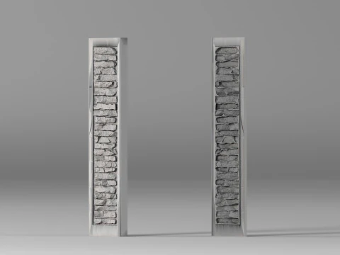 001653 Stone Panel Casting Mold 3D Print Model