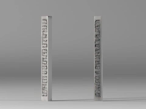 001653 Stone Panel Casting Mold 3D Print Model
