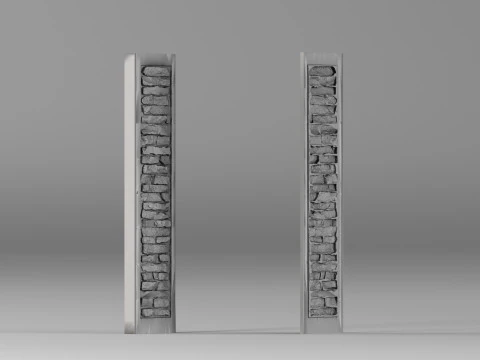 001653 Stone Panel Casting Mold 3D Print Model