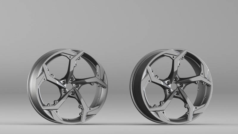 001655 3D Scan of Car Alloy Wheel Rim 3D 프린트 모델 .c4d .max .obj .3ds .fbx .stl .blend
