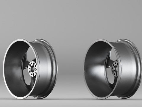 001655 3D Scan of Car Alloy Wheel Rim 3D 프린트 모델