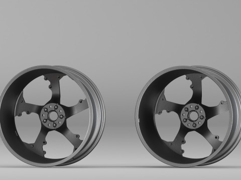 001655 3D Scan of Car Alloy Wheel Rim 3D 프린트 모델