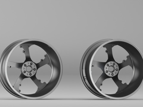 001655 3D Scan of Car Alloy Wheel Rim 3D 프린트 모델