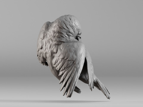 S00051 Lovebirds - Romantic 3D Sculpture 3dp 3D Принт Модель