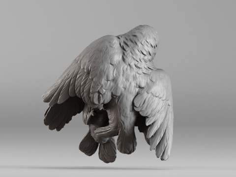S00051 Lovebirds - Romantic 3D Sculpture 3dp 3D Принт Модель
