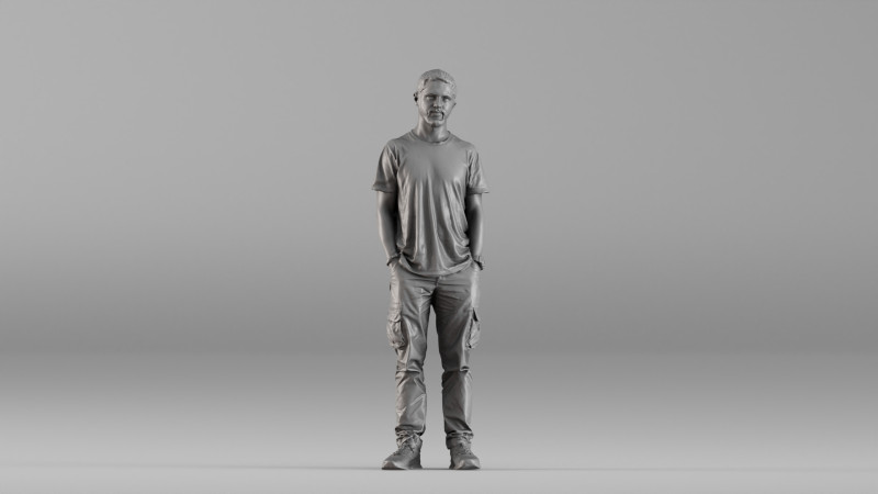 001657 Man in Casual Clothing 3dp 3D Druckmodell .c4d .max .obj .3ds .fbx .stl .blend 