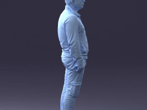 000294 Man in Hoodie and Cargo Pants 1008 3dp 3D Print Model