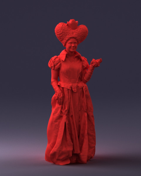 000302 Queen of Spades 1101 3dp 3D Druckmodell .c4d .max .obj .3ds .fbx .stl .blend 