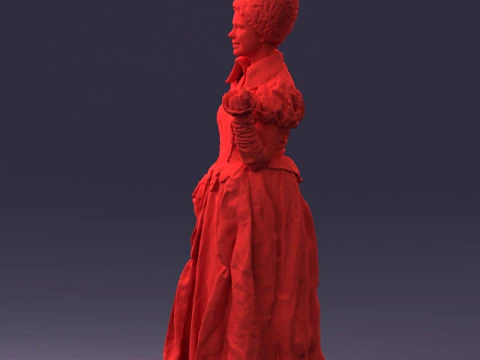 000302 हुकुम की रानी 1101 3डीपी 3D प्रिंट मॉडल