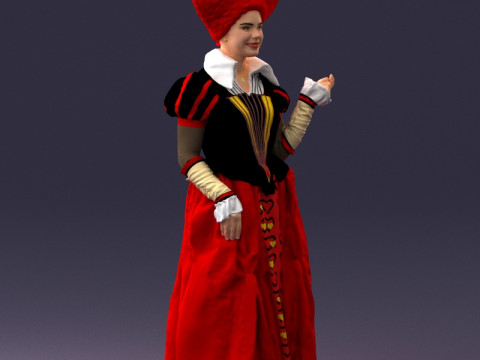 000302 Queen of Spades 1101 3dp 3D Druckmodell