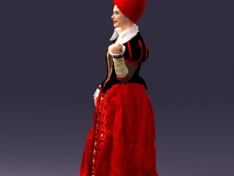 000302 हुकुम की रानी 1101 3डीपी 3D प्रिंट मॉडल