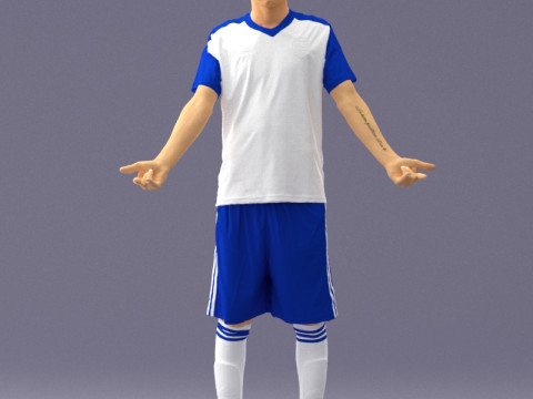 000320 Soccer Team Collection 3D Model