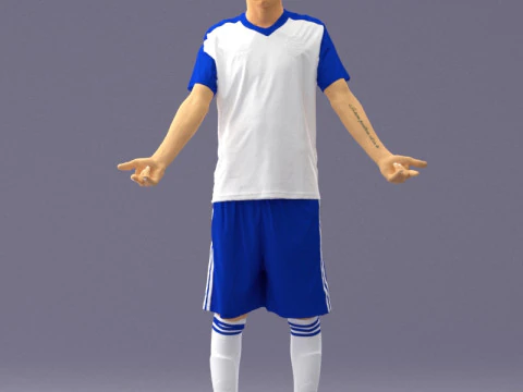 000320 Soccer Team Collection 3D Model