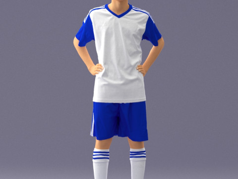 000320 Soccer Team Collection 3D Model