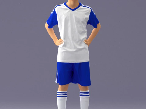 000320 Soccer Team Collection 3D Model