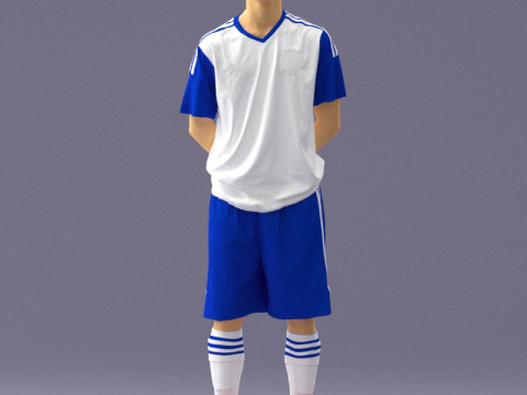 000320 Soccer Team Collection 3D Model