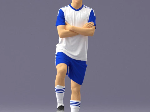 000320 Soccer Team Collection 3D Model