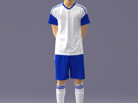 000320 Soccer Team Collection 3D Model