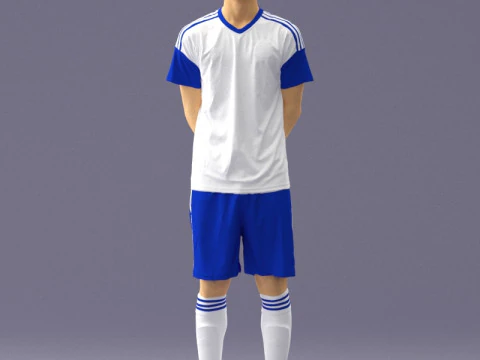 000320 Soccer Team Collection 3D Model