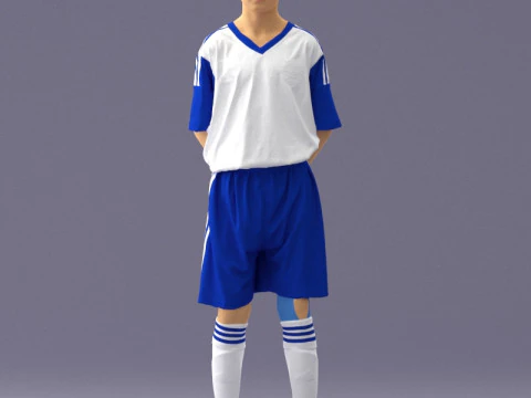 000320 Soccer Team Collection 3D Model