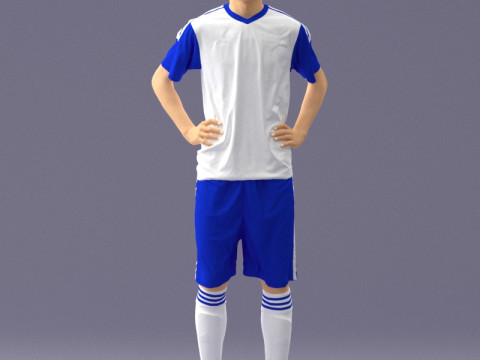 000320 Soccer Team Collection 3D Model