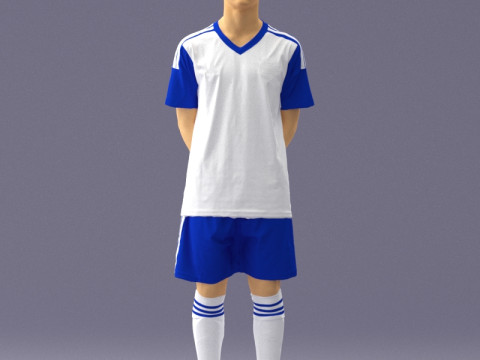 000320 Soccer Team Collection 3D Model
