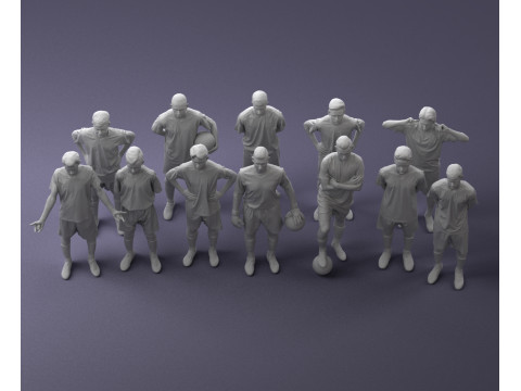 000320 Soccer Team Collection 3dp Model do druku 3D