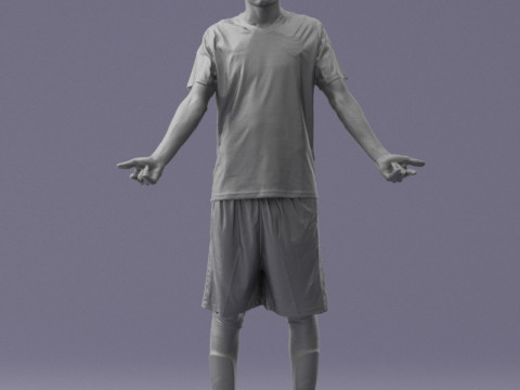 000320 Soccer Team Collection 3dp Modèles 3D en vedette